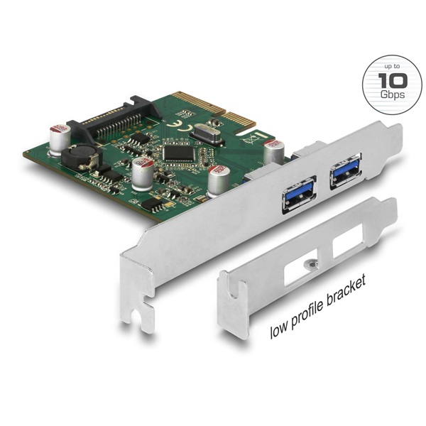 Delock 90298 2xUSB 3.1 Gen 2 PCI Express x4 kártya