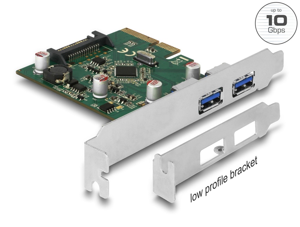 Delock 90298 2xUSB 3.1 Gen 2 PCI Express x4 kártya