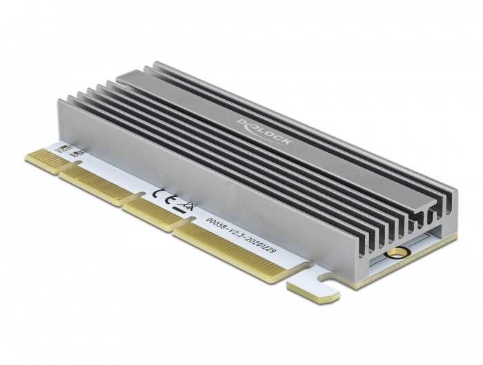 Delock 90566 1xNVMe M.2 M-key RGB LED-es PCI Express x16 kártya
