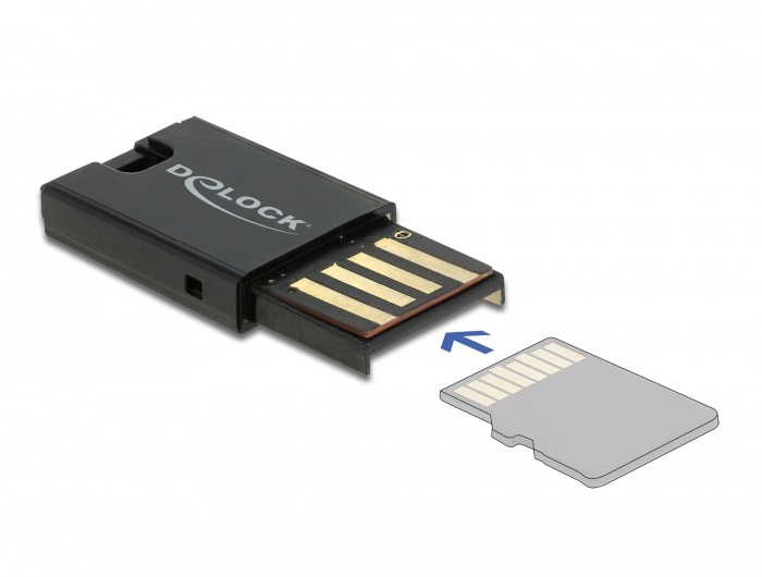Delock 91603 Micro SD memóriakártyákhoz USB 2.0 kártyaolvasó