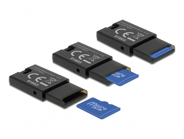 Delock 91603 Micro SD memóriakártyákhoz USB 2.0 kártyaolvasó