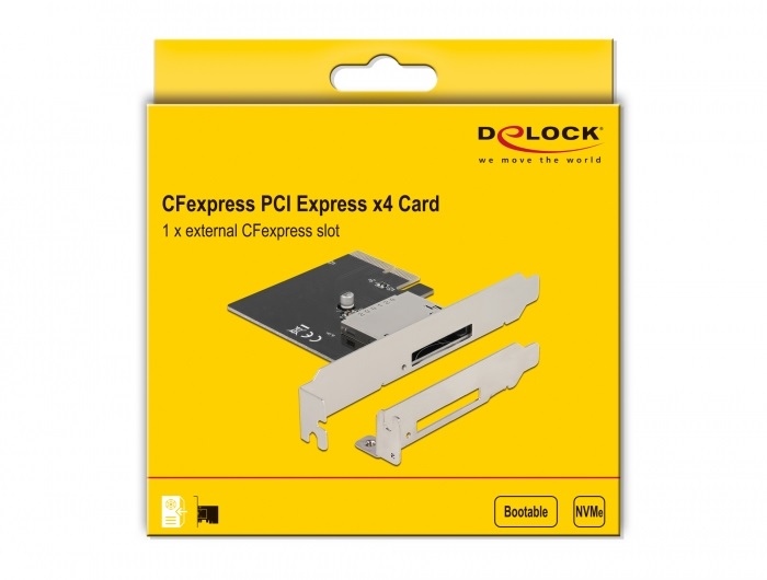 Delock 91755 1xkülső CFexpress csatlakozóhoz PCI Express kártya