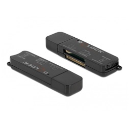 Delock 91757 SD/Micro SD/MS memóriakártyákhoz USB 3.2 kártyaolvasó