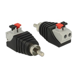 Delock 65566 Adapter RCA dugó - 2 pol. nyomógombos sorkapocs