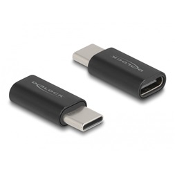 Delock 60034 Adapter SuperSpeed USB 10 Gb/s (USB 3.2 Gen 2) USB Type-C dugasz-alj portkímélővel fekete