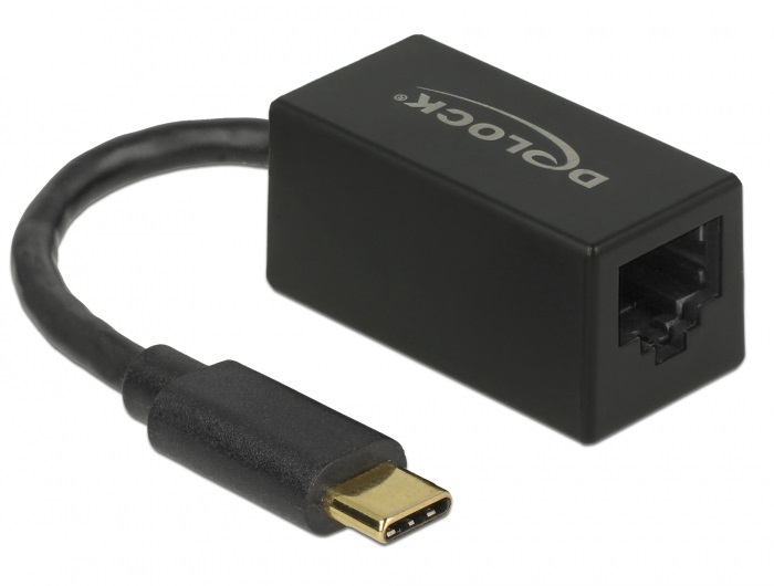 Delock 66043 Adapter SuperSpeed USB (USB 3.2 Gen 1) USB Type-C  > Gigabit LAN 10/100/1000