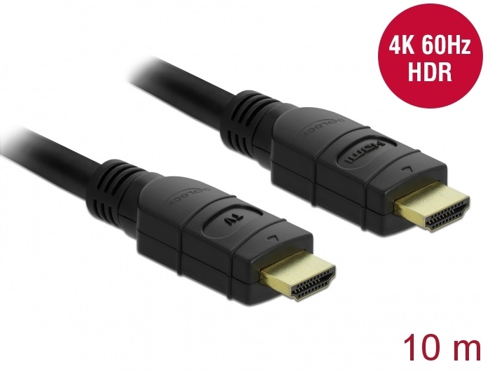 Delock 85284 Aktív HDMI kábel 4K 60 Hz 10 m