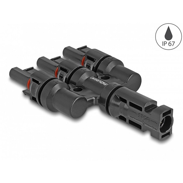 Delock 60024 DL4 napkonnektorok 1 x apa - 3 x anya
