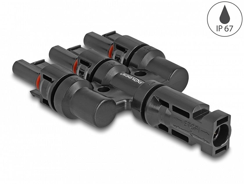 Delock 60024 DL4 napkonnektorok 1 x apa - 3 x anya