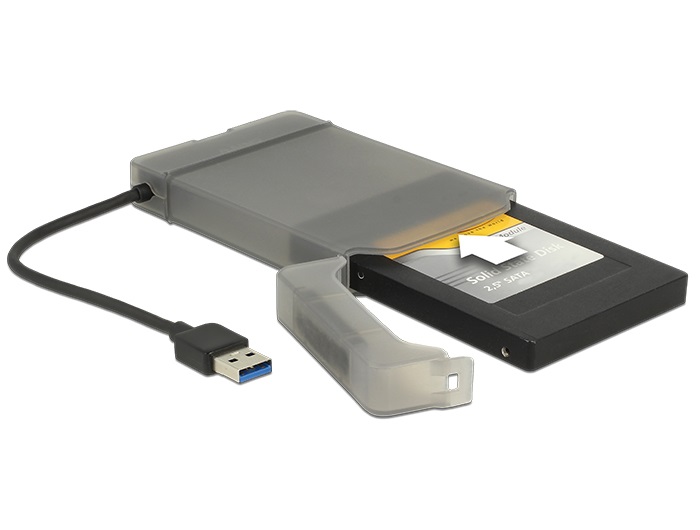Delock DL62742 2,5" külső SATA HDD ház USB 3.0-mal