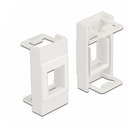 Delock 81353 Easy 45 Modul Keystone tartó 22,5 x 45 mm, fehér