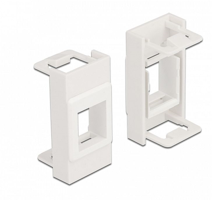 Delock 81353 Easy 45 Modul Keystone tartó 22,5 x 45 mm, fehér