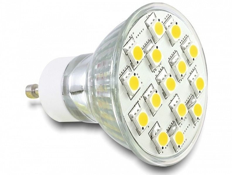Delock 46188 GU10 LED világítás 15x SMD 3.5W, meleg fehér