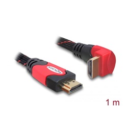 Delock 82685 High Speed HDMI Ethernet kábel, A-A apa/apa 1,0m hajlított