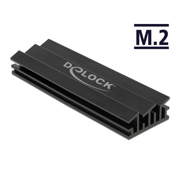 Delock 18283 Hűtőborda 70 mm-es, M.2 modulhoz, fekete