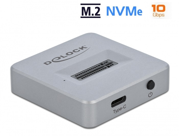 Delock 64000 M.2 NVMe PCIe SSD-hez USB Type-C anya dokkoló állomás