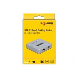 Delock 64000 M.2 NVMe PCIe SSD-hez USB Type-C anya dokkoló állomás