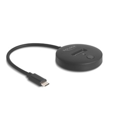 Delock 64254 M.2 dokkoló állomás M.2 NVMe / SATA SSD-hez USB 10 Gbps USB Type-C  dugó