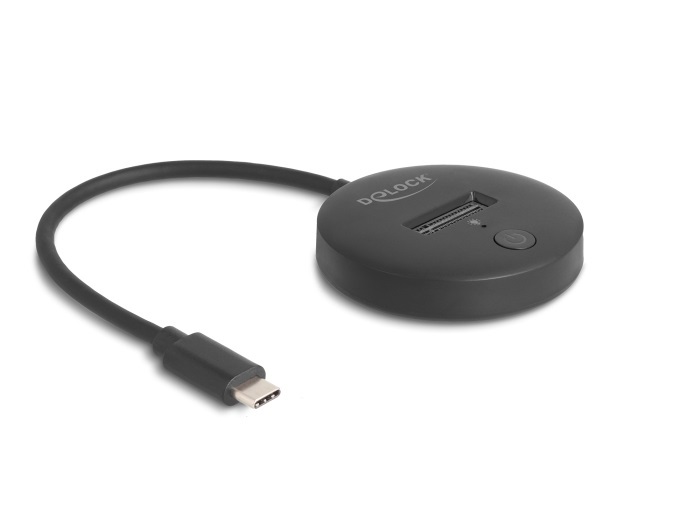 Delock 64254 M.2 dokkoló állomás M.2 NVMe / SATA SSD-hez USB 10 Gbps USB Type-C  dugó
