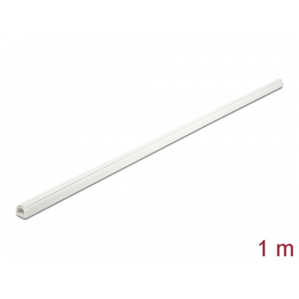Delock 20717 Mini kábelcsatorna önzáró 10 x 10 mm - hossza 1 m fehér