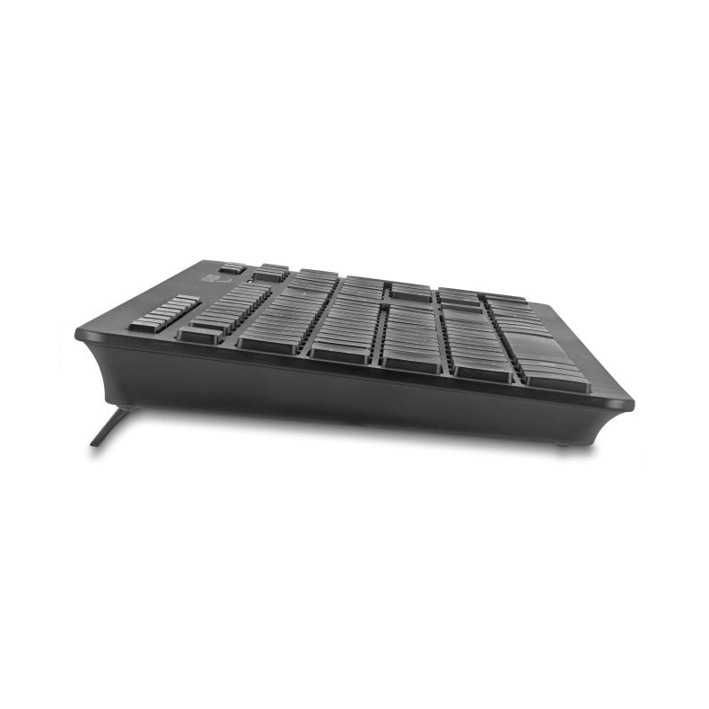 Delock 12004 NÉMET Vezetéknélküli USB klaviatúra 2,4 GHz Fekete - Néma