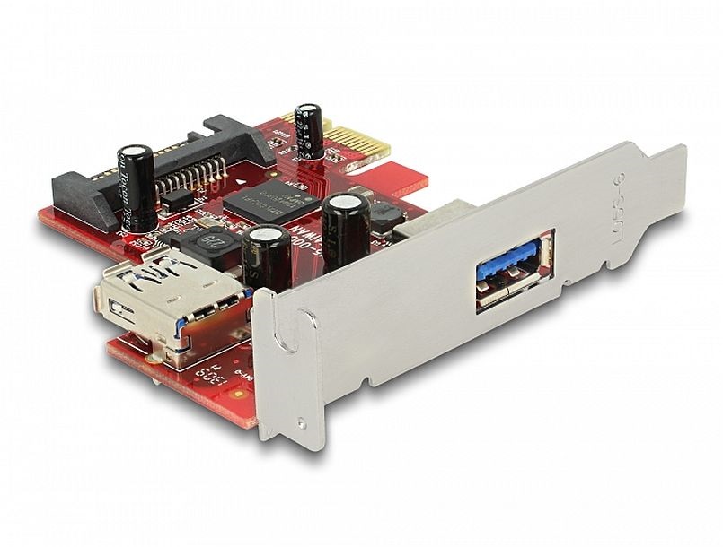 Delock 89273 PCI Express Card > 1 x külső 1 x belső USB 3.0