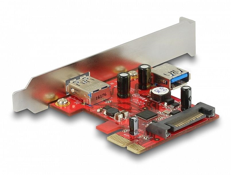 Delock 89273 PCI Express Card > 1 x külső 1 x belső USB 3.0