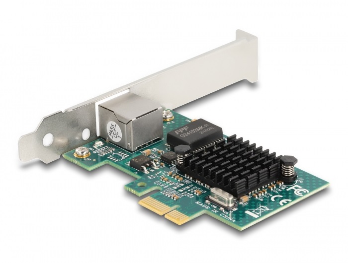 Delock 88204 PCI Express x1 kártya 1 x RJ45 Gigabit LAN BCM