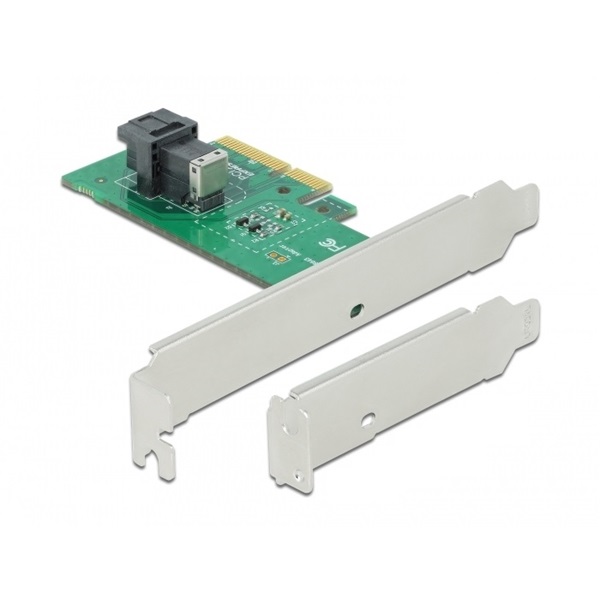 Delock 90437 PCI Express x4 Card - 1 x belső NVMe SFF-8643 - alacsony profilú formatényező