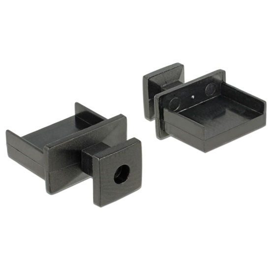 Delock 64009 Porvédo USB-A típusú kimenethez fogantyúval 10 db fekete