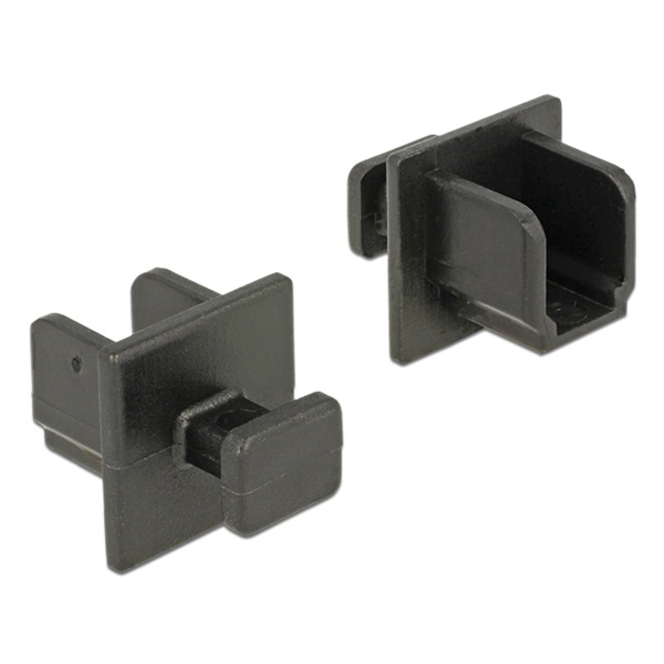 Delock 64010 Porvédő USB 3.0 B típusú kimenethez fogantyúval 10 db fekete