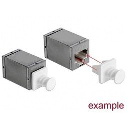 Delock 86507 Porvédo az RJ45 hüvely, 10 darab fehér