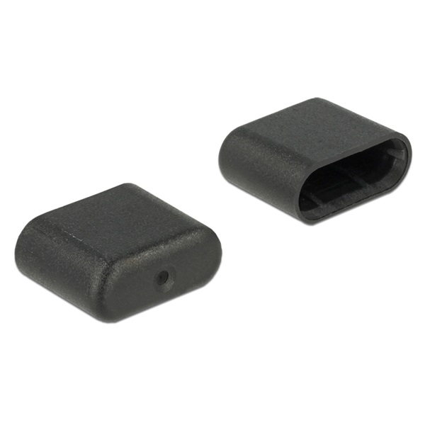 Delock 64008 Porvédő az USB Type-C dugó, 10 darab, fekete
