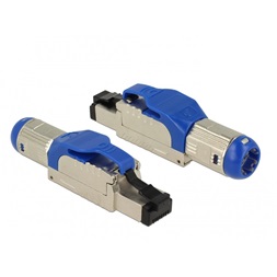 Delock 86487 RJ45 dugaszoló szerelvény Cat.8 anyaga: fém