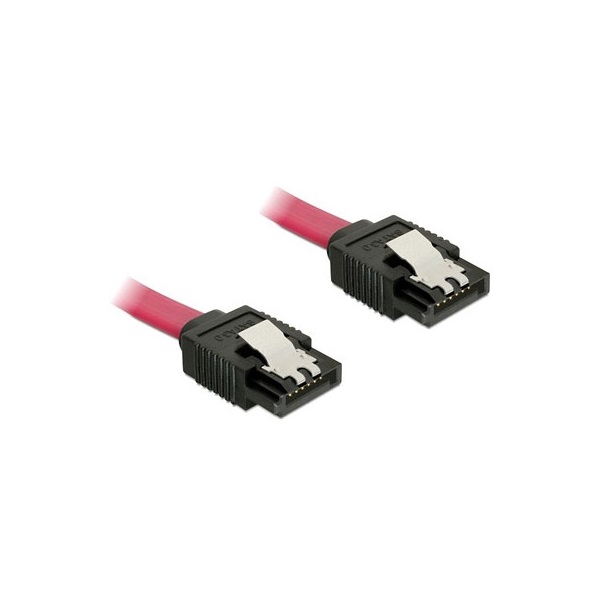 Delock 82675 SATA 3 F/F adatkábel 0.2m piros