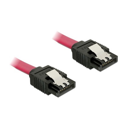 Delock 82675 SATA 3 F/F adatkábel 0.2m piros