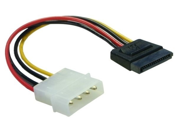 Delock 60100  4 tűs apa (Molex) to SATA HDD (egyenes) hálózati kábel