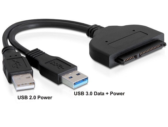 Delock 61883 Sata22 pin - USB3.0 A apa konverter