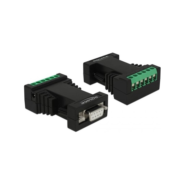 Delock 87686 Serial RS-232 -> Serial RS-422/485 F/F konverter fekete
