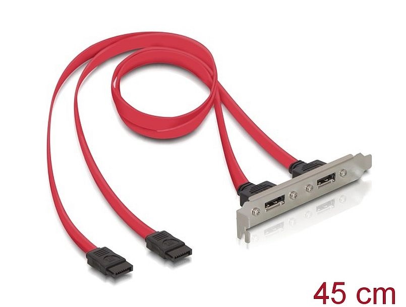 Delock 65116 Slot konzol 2x belső SATA > 2x külső eSATA