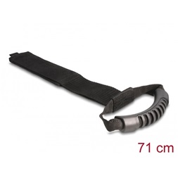Delock 19590 Szállító pánt tépőzáras rögzítővel Hx 710 x Sz 50 mm fekete 2 db.