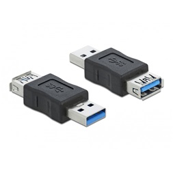 Delock 66497 USB 3.0 Adapter - A-típusú apa csatlakozó - A-típusú anya csatlakozó adat blokkoló