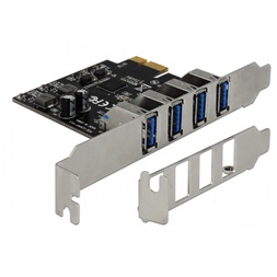 Delock 90304 USB 3.0 PCI Express Kártya, 4 x külso A-típusú anya csatlakozóval