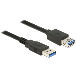 Delock 85056 USB 3.0-s bovítokábel A-típusú csatlakozódugóval > USB 3.0-s, A-típusú csatlakozóhüvellyel, 2