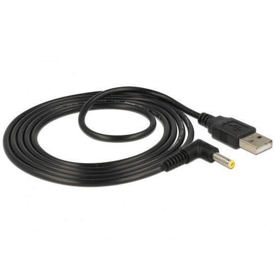 Delock 85544 USB tápkábel > DC 4,0 x 1,7 mm apa 90 1,5 m hosszú