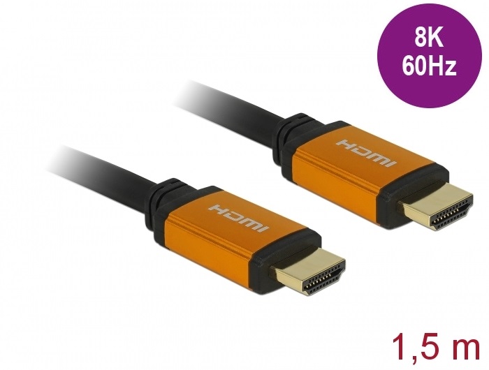 Delock 85728 Ultra nagy sebességű 48Gbps 8K 60Hz 1,5m HDMI kábel