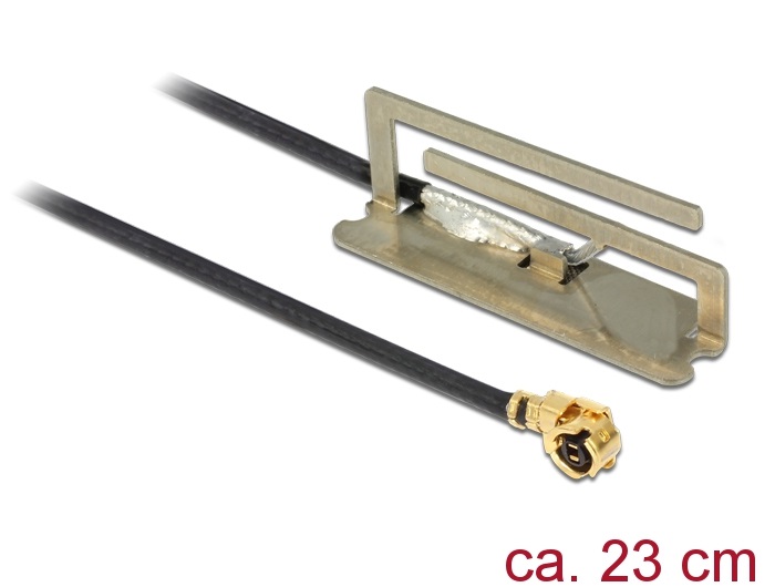 Delock 86388 WLAN antenna MHF / U.FL-LP-068 kompatibilis csatlakozó 802.11 ac / a / h / b / g / n PIFA 1,6