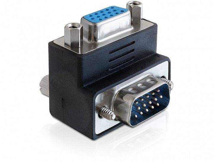 Delock 65247 adapter VGA apa / anya 270 -os szögben, szögletes