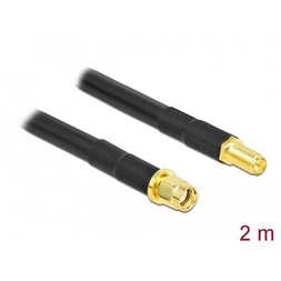 Delock 90464 antennakábel RP-SMA apa RP-SMA anya LMR/CFD300 2 m alacsony veszteséggel