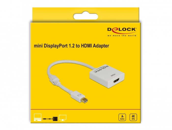 Delock 62612 miniDP 1.2 - HDMI 4K aktív adapter